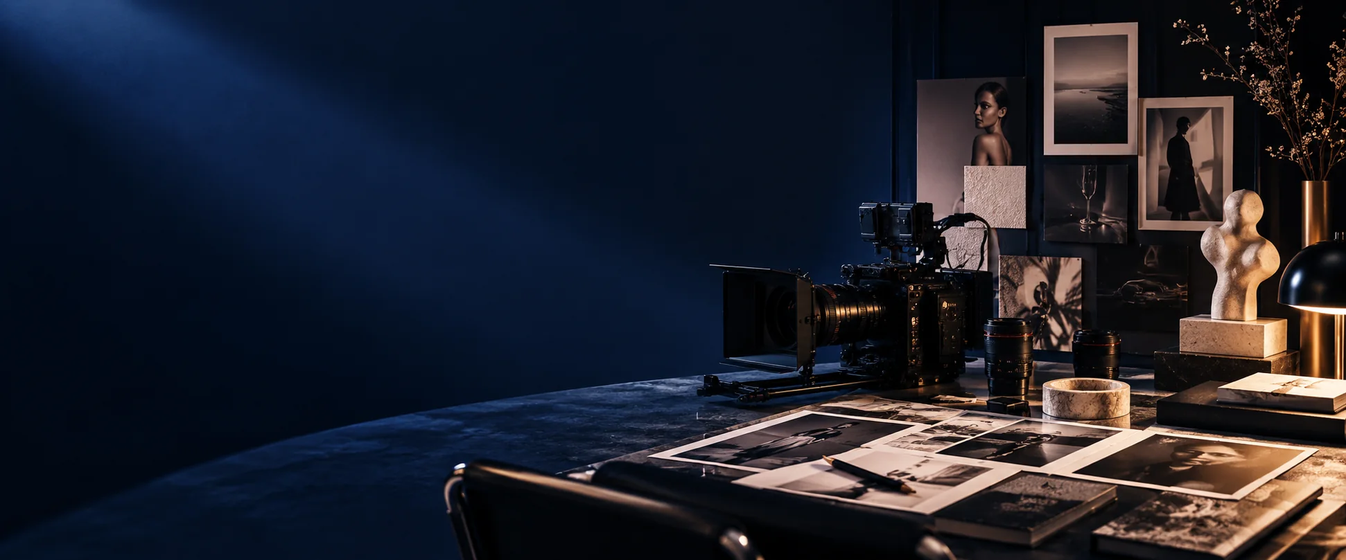 Creative direction and editing workspace